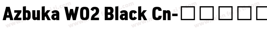 Azbuka W02 Black Cn字体转换